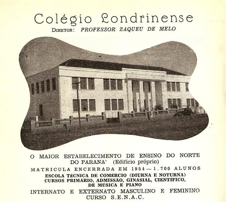 1.700 alunos em 1954: o tamanho do Colégio Londrinense na cidade do café
