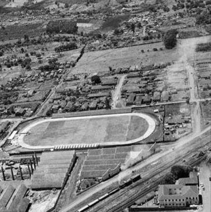 Uma vista aérea do VGD nos anos 1950