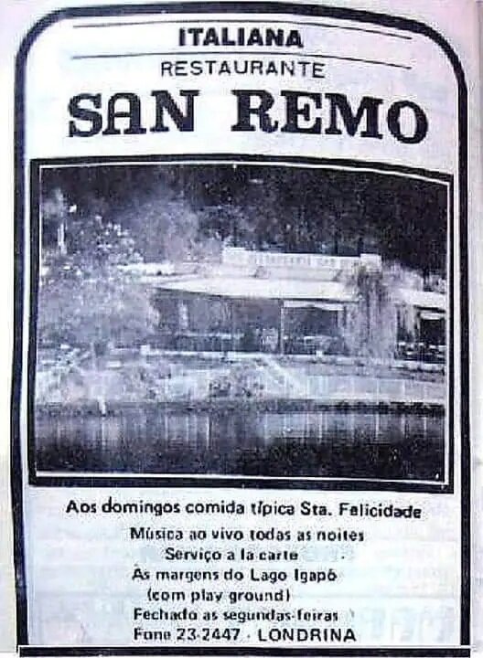 O restaurante San Remo