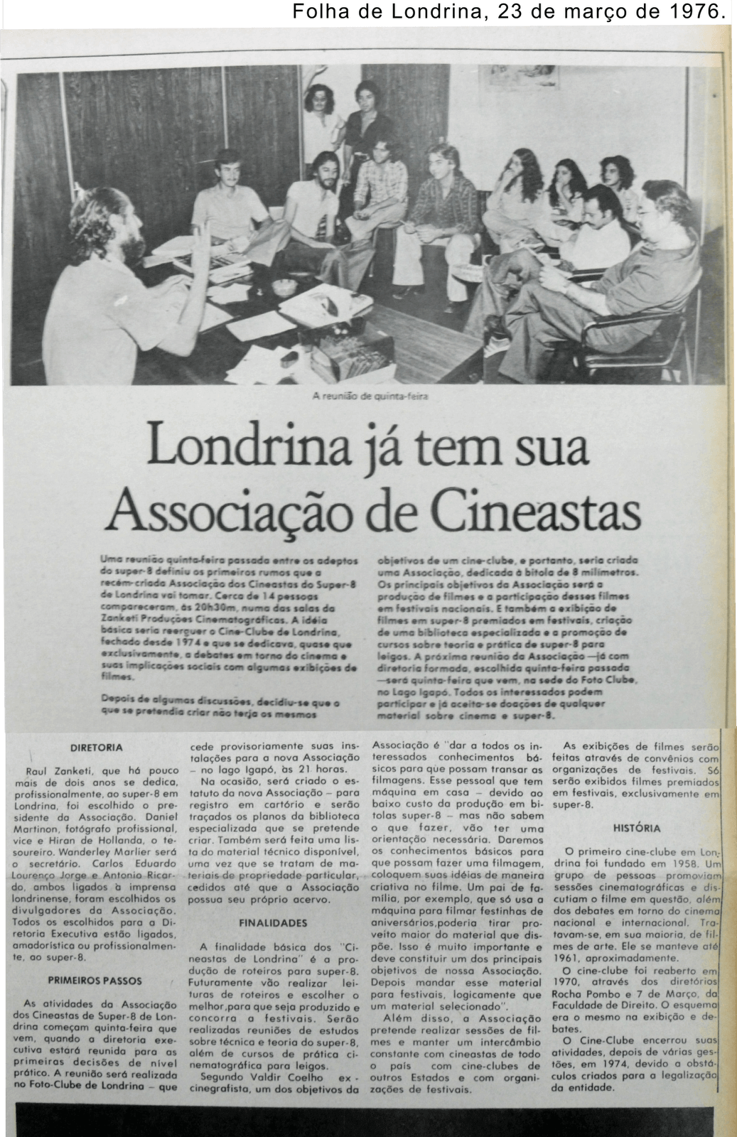 A Associação Londrinense dos Cineastas Amadores