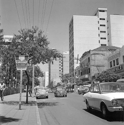 A avenida Paraná antes do Calçadão 