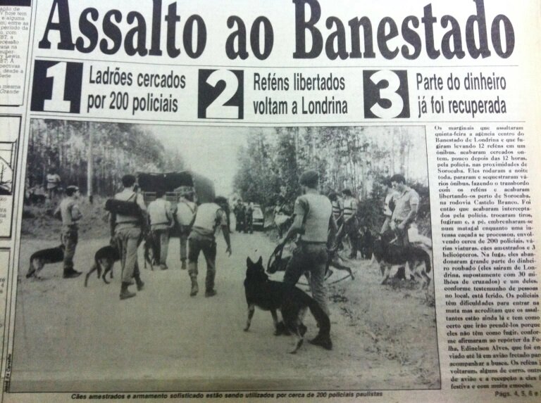 O assalto à agência do Banestado - 1987