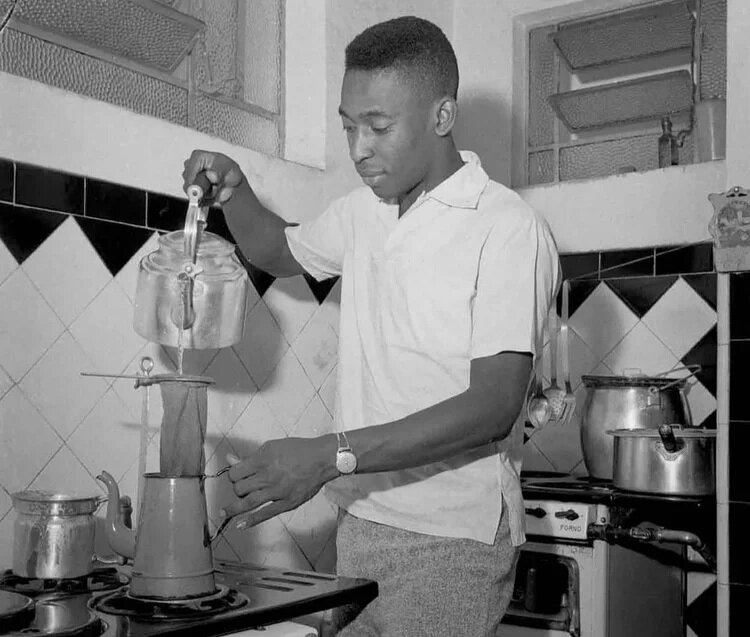 Quando Pelé virou café