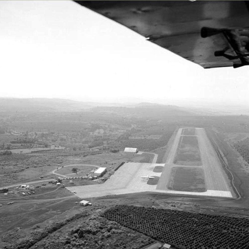 A terra vermelha que virou pista para avião